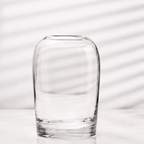 Jarrón Hikari alto de cristal transparente