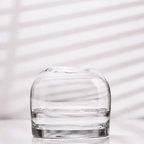 Jarrón Hikari mediano de cristal transparente