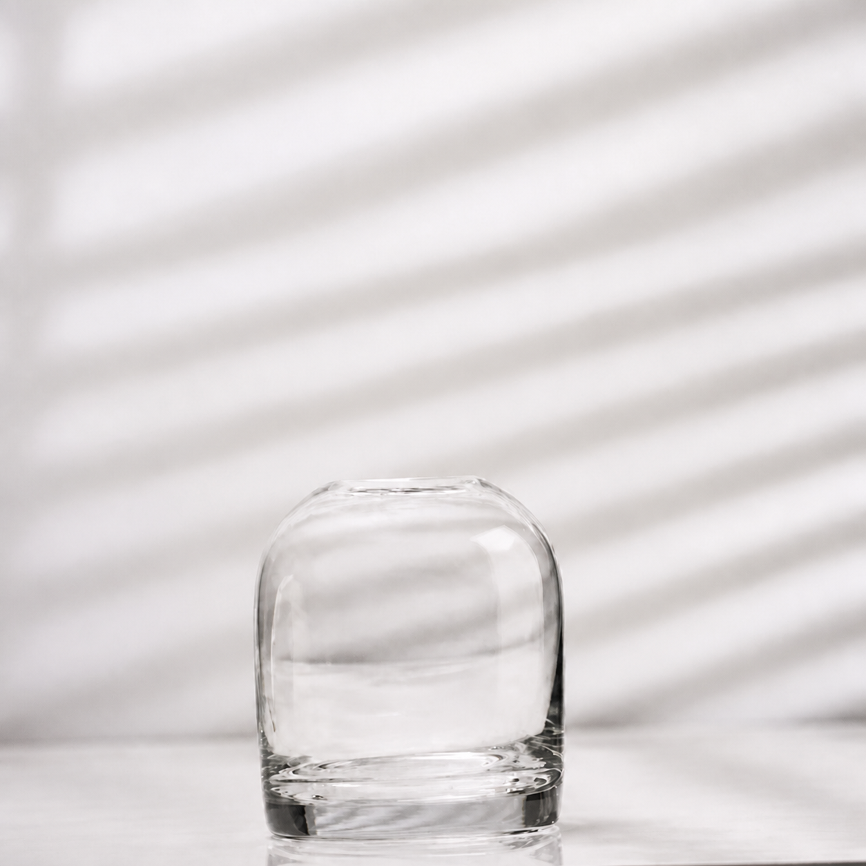 Jarrón Hikari pequeño de cristal transparente